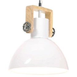 Lampe suspendue industrielle 25 W Blanc Rond 30 cm E27 