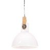 Lampe suspendue industrielle 25 W Blanc Rond 30 cm E27 
