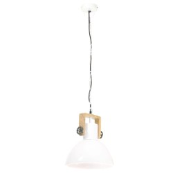 Lampe suspendue industrielle 25 W Blanc Rond 30 cm E27 