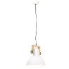 Lampe suspendue industrielle 25 W Blanc Rond 30 cm E27 
