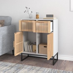 Buffet blanc 60x30x75 cm bois d'ingénierie 