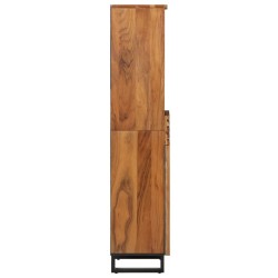 Buffet 38x34x160 cm bois d'acacia massif 