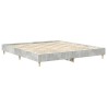 Cadre de lit sans matelas gris béton 200x200 cm bois ingénierie 