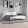 Cadre de lit sans matelas chêne sonoma 160x200 cm 