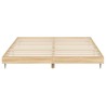 Cadre de lit sans matelas chêne sonoma 160x200 cm 
