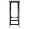 Table console chêne fumé 180x29x75 cm bois d'ingénierie 