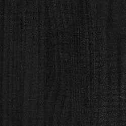 Cadre de lit sans matelas noir bois massif 