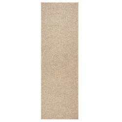 Tapis ZIZUR 80x200 cm aspect de jute intérieur et extérieur 