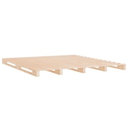 Lit de palette 120x190 cm Bois pin massif Petit Double 