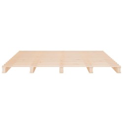 Lit de palette 120x190 cm Bois pin massif Petit Double 