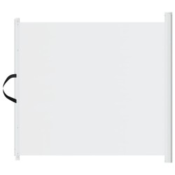 Porte rétractable pour animaux de compagnie blanc 117,5x125 cm 