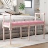 Banc Rose 110x40x70 cm Velours 
