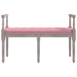 Banc Rose 110x40x70 cm Velours 