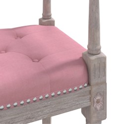Banc Rose 110x40x70 cm Velours 