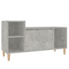 Meuble TV Gris béton 100x35x55 cm Bois d'ingénierie 