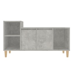 Meuble TV Gris béton 100x35x55 cm Bois d'ingénierie 