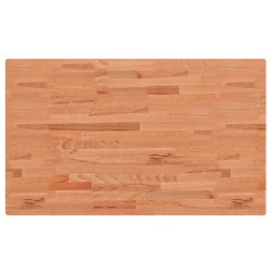 Dessus de table 100x60x1,5cm rectangulaire bois massif de hêtre 