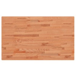 Comptoir de salle de bain 100x60x1,5 cm bois massif de hêtre 