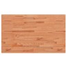 Comptoir de salle de bain 100x60x1,5 cm bois massif de hêtre 