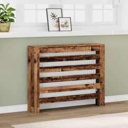 Cache-radiateur vieux bois 104x20x82 cm bois d'ingénierie 