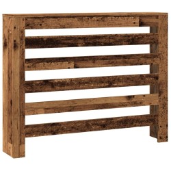 Cache-radiateur vieux bois 104x20x82 cm bois d'ingénierie 