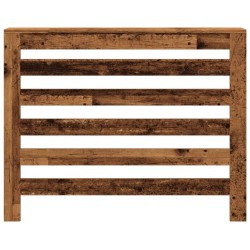 Cache-radiateur vieux bois 104x20x82 cm bois d'ingénierie 