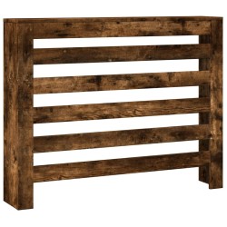 Cache-radiateur chêne fumé 104x20x82 cm bois d'ingénierie 