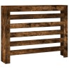 Cache-radiateur chêne fumé 104x20x82 cm bois d'ingénierie 