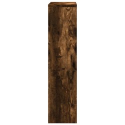 Cache-radiateur chêne fumé 104x20x82 cm bois d'ingénierie 