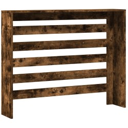 Cache-radiateur chêne fumé 104x20x82 cm bois d'ingénierie 