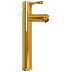 Lavabo de bain avec robinet et drain à poussoir Verre trempé 
