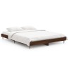 Cadre de lit sans matelas chêne marron 140x190 cm 