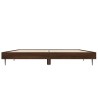 Cadre de lit sans matelas chêne marron 140x190 cm 