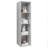 Meuble TV mural Gris béton 37x37x142,5 cm Bois d’ingénierie 