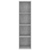 Meuble TV mural Gris béton 37x37x142,5 cm Bois d’ingénierie 