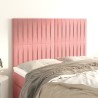 Têtes de lit 4 pcs Rose 72x5x78/88 cm Velours 