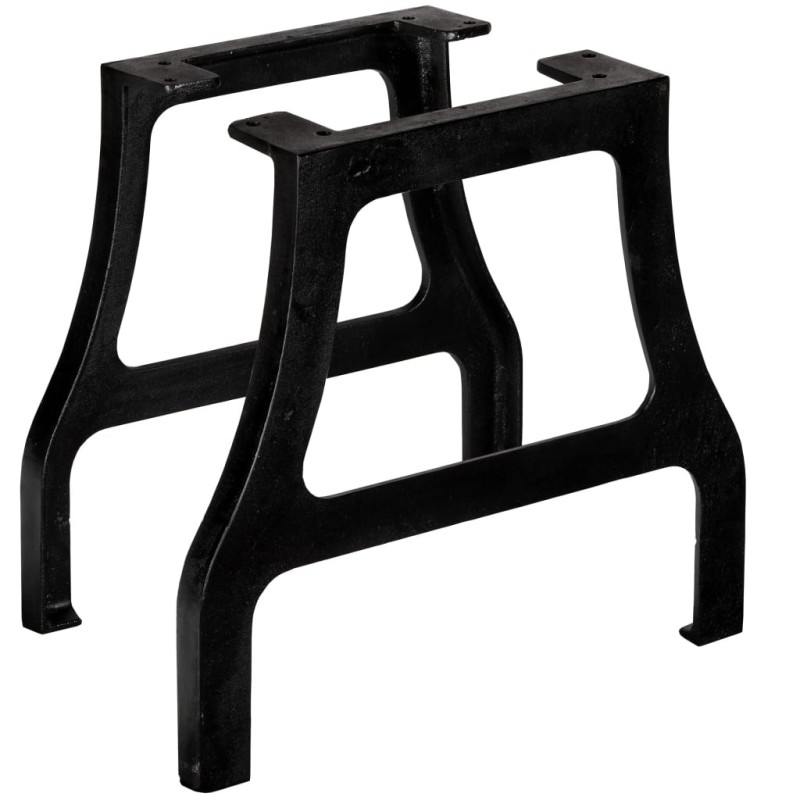 Pied de table basse 2 pcs Cadre en A Fonte Pied de table basse 2 pcs Cadre en A Fonte