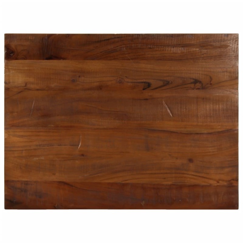 Dessus de table 80x50x2,5 cm rectangulaire bois massif récupéré 