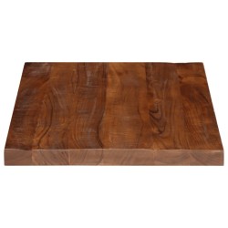 Dessus de table 80x50x2,5 cm rectangulaire bois massif récupéré 