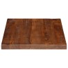 Dessus de table 80x50x2,5 cm rectangulaire bois massif récupéré 