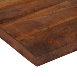 Dessus de table 80x50x2,5 cm rectangulaire bois massif récupéré 