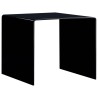 Table basse Noir 50x50x45 cm Verre trempé 
