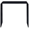 Table basse Noir 50x50x45 cm Verre trempé 