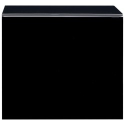 Table basse Noir 50x50x45 cm Verre trempé 