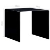 Table basse Noir 50x50x45 cm Verre trempé 