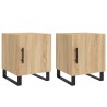 Tables de chevet 2 pcs chêne sonoma 40x40x50 cm bois ingénierie 