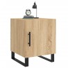 Tables de chevet 2 pcs chêne sonoma 40x40x50 cm bois ingénierie 