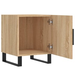 Tables de chevet 2 pcs chêne sonoma 40x40x50 cm bois ingénierie 
