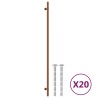 Poignées d'armoire 20 pcs bronze 480 mm acier inoxydable 