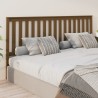 Tête de lit Marron miel 206x6x101 cm Bois massif de pin 